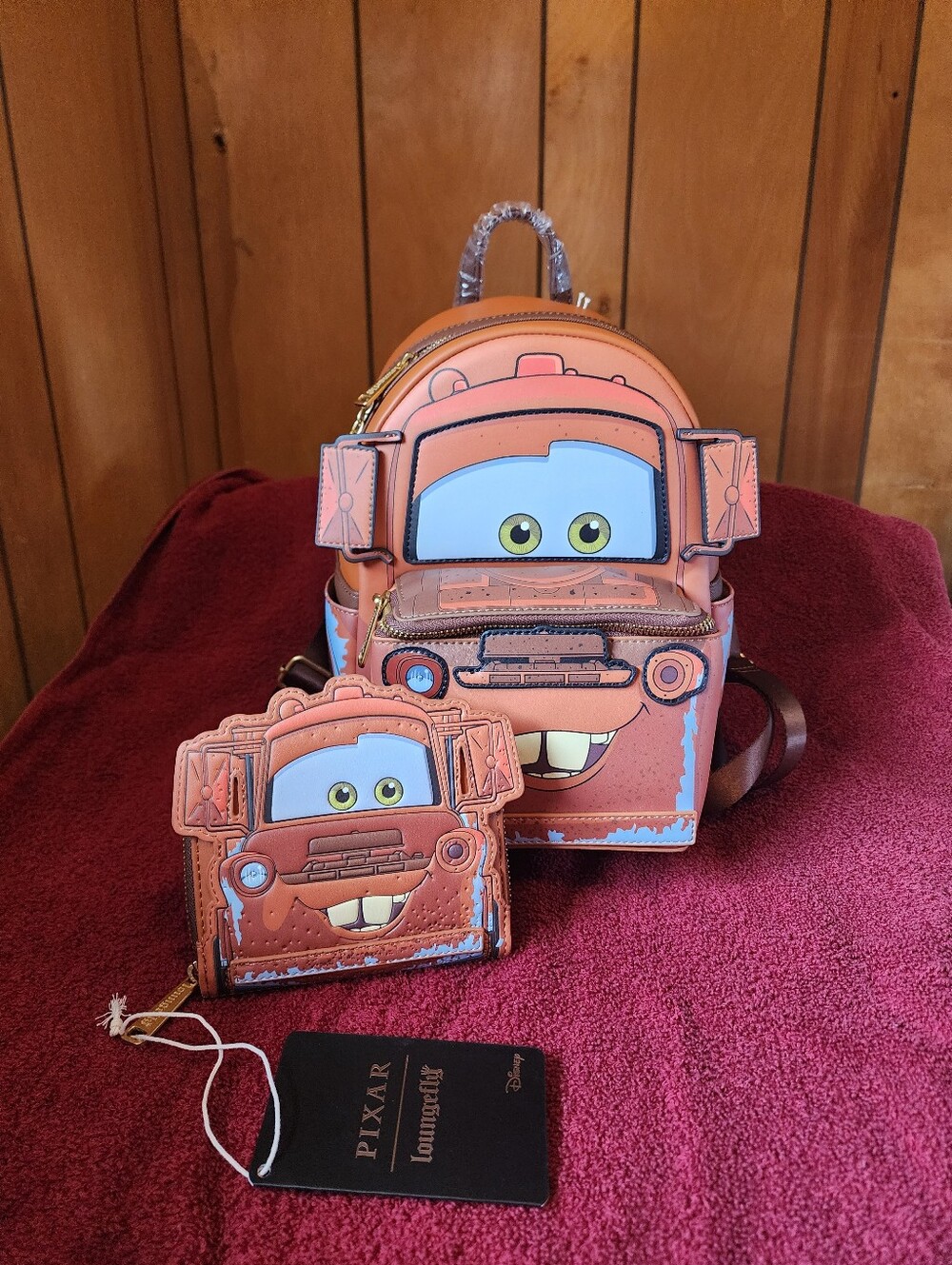 Loungefly Tow Mater With Matching Wallet NWT Never Used